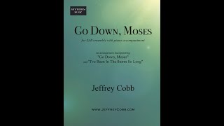 Go Down Moses SAB  Jeffrey Cobb MIDI Recording [upl. by Nevsa339]