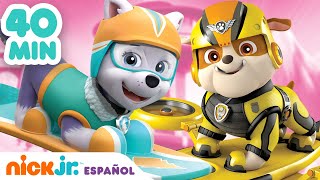 PAW Patrol  40 MIN de INCREÍBLES rescates de la Patrulla canina  Nick Jr en Español [upl. by Yrod]