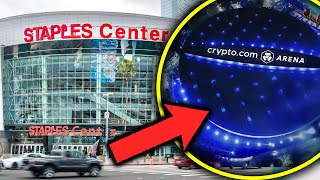 Staples Center Is Now CryptoCom  Hollywire [upl. by Atiuqrehs]