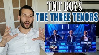 VOCAL COACH reacts to the TNT BOYS singing The THREE TENORS [upl. by Eislehc]