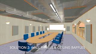 Acoustic Design Conference Room  Acoustic Treatment Plan 3D Layout and Walkthrough [upl. by Stiegler347]