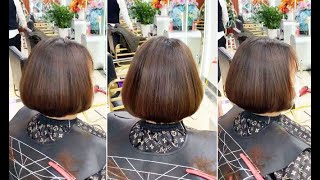 How to cut a Easy Classic Bob Haircut for Women Full Tutorial  Short Layered Bob Cuts [upl. by Ahlgren]