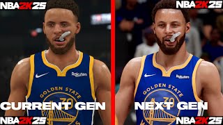 NBA 2K25 CURRENT GEN VS NEXT GEN GRAPHICS COMPARISON DOES CURRENT GEN LOOK BETTER [upl. by Nolie291]