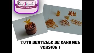 TUTO POLYMERE DENTELLE DE CARAMEL EN PATE POLYMERE CERNIT [upl. by Irap]