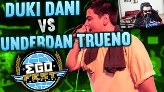 DTOKE REACCIONA A Duki Dani VS Underdann Trueno EGO FEST [upl. by Trinetta991]