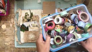 Filling amp decorating a blank Junk Journal 1 [upl. by Louls]