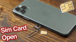 How to Insert amp Remove Sim Card iPhone 11 Pro amp iPhone 11 Pro Max [upl. by Orpha435]