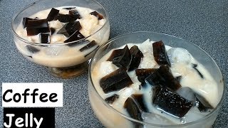 Coffee Jelly Recipe  Coffee Jelly Dessert [upl. by Dranyl]