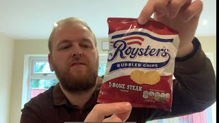 Royster’s TBone Steak Flavour Bubbled Chips  Review [upl. by Artimid]