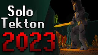 Solo Tekton Flinching Guide  OSRS 2023 Solo Raids [upl. by Boorman]