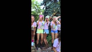 CU Boulder Alpha Phi Bid Day 2013 [upl. by Gastineau693]