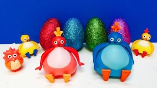 TWIRLYWOOS Toys Surprise Rainbow Glitter EASTER Egg Opening [upl. by Joliet858]