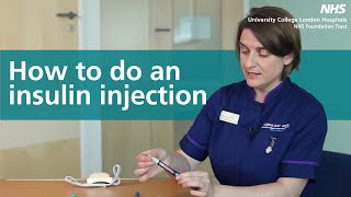 How to do an Insulin Injection [upl. by Llenral]