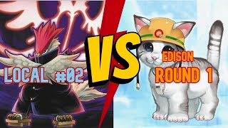 YuGiOh EDISON Local 2  Vayu Turbo VS Synchro Cat Round 1 Time Wizard [upl. by Namialus]