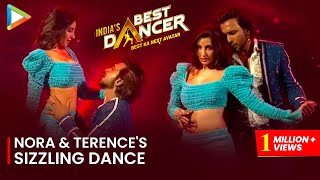 Nora Fatehi and Terence Lewis Sizzling DANCE on Kate Nahin Kat Te on Indias Best Dancer [upl. by Orsa]