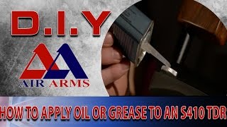 Air Arms DIY How To Apply Oil Or Grease To The S410 TDR Air Rifle [upl. by Neiv100]