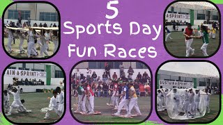 5 Sports Day Fun Races  School Sport Day physicaleducation school [upl. by Jaycee100]