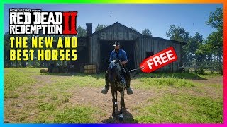 Where To Find The NEW Warped Brindle Arabian Perlino Andalusian amp MORE FREE DLC Horses In RDR2 [upl. by Nika]