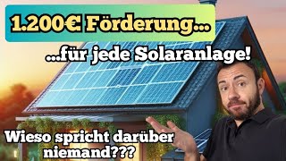 Versteckte Solarförderung 2024 über 1200€ für fast jede PVAnlage Mit diesem Steuertrick geht das [upl. by Altis996]