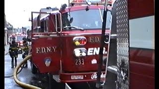 FDNY  RIDE ALONG WITH L111 TO 1075  Laundromat  1992 [upl. by Erehs]