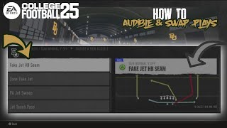 College Football 25 How to Audible amp Swap Plays [upl. by Amapuna99]