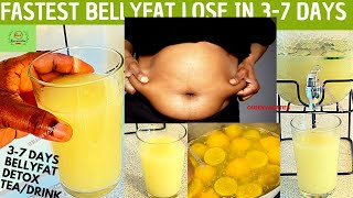 Lose belly fat in 1 week at HOME with only 3 Ingredients  Fastest belly fat BURNER NO strict diet [upl. by Anovad261]