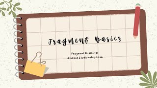 How To Create A Fragment  Switch Between Fragments  Android Studio  Java  Beginner [upl. by Stead]