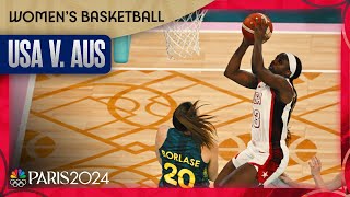 Team USA SPRINTS past Australia to womens basketball final  Paris Olympics  NBC Sports [upl. by Enrika]