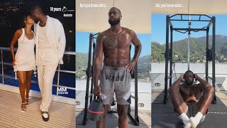 Dwyane Wade Shows Off His Abs Workout That UD Showed Him [upl. by Worthington]