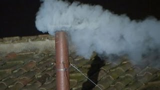 New Pope Selected White Smoke Pours from Sistine Chapel Bells Ring in Vatican City  VIDEO [upl. by Rabassa]