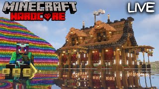 Building an Automatic Fish Farm in Hardcore Minecraft  Survival Lets Play 120 [upl. by Merrick]