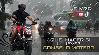 QUE HACER SI TE AGARRA LA LLUVIA EN MOTO [upl. by Semaj]