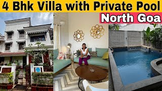 Olive Villa Goa  4 Bhk Villa with Private pool in North Goa  Luxury Villa in Goa [upl. by Dnar]