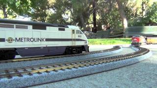 HD My HO Model Train Collection Metrolink Southern Pacific Union Pacific etc [upl. by Enelyk]