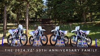 The Yamaha YZ 50 Years of Building Better Machines  2024 Yamaha YZ 50th Anniversary Lineup [upl. by Subak]