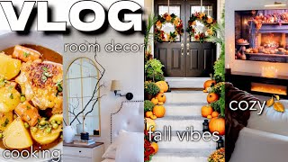 VLOG🍂 cozy fall home decor  fall shopping  movie date  iphone 16  cooking [upl. by Ilwain]