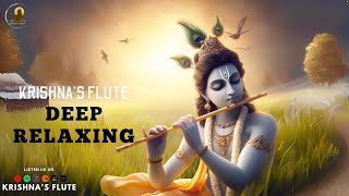 Krishna Flute  Deep Relaxing Music  Sleep Music  Meditation Music Study Calming Music [upl. by Rahs]