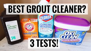 Oxiclean for Grout vs Toilet Bowl Cleaner for Grout WHAT IS THE BEST GROUT CLEANER amp FASTEST [upl. by Netnert241]