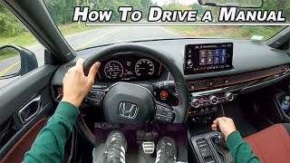 How To Drive A Manual Transmission  Rev Match  Heel Toe Downshift POV Tutorial [upl. by Esaele]