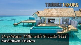 Over Water Villa with Private Pool  Outrigger Maldives Maafushivaru Resort  Room Tour [upl. by Kinemod]