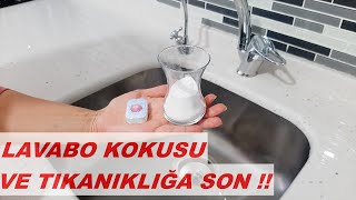 LAVABO KOKUSU VE TIKANIKLIĞINA SON   BULAŞIK TABLETiYLE KÖTÜ KOKU VE TIKANIKLIKTAN KURTULUN [upl. by Taryne]