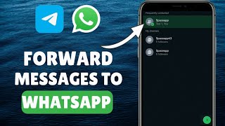 How To Send Messages From Telegram To WhatsApp [upl. by Rempe214]