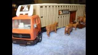 MATCHBOX SUPERKINGS K8 MERCEDES ANITRAN ANIMAL TRANSPORTER Spielzeug LKW [upl. by Ahker270]