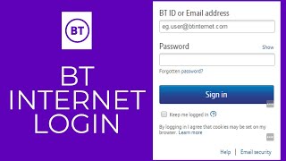 btcom Login How to Login to BT Internet Account [upl. by Vandyke970]