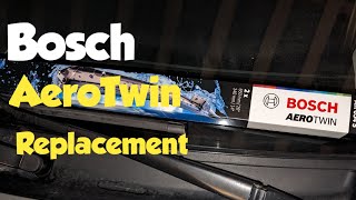 How to change Bosch aero twin wiper blades wipers bosch replacement [upl. by Debbi]