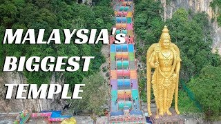 Malaysias Biggest Hindu Temple  Batu Caves Tour [upl. by Nnaylloh]