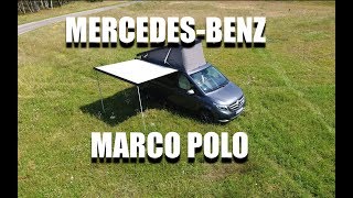 MercedesBenz V Class Marco Polo Camper Van ENG  Room Tour Walkaround Review [upl. by Aleciram]