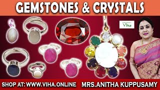 Authentic Gemstone  Crystals Collection at Viha  Gem Stones at Viha  Anitha Kuppusamy Viha [upl. by Nwahsram]