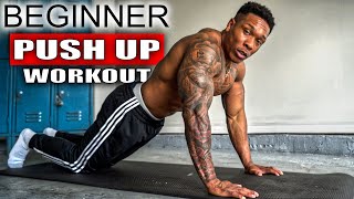 PUSH UP PROGRESSION WORKOUT FOR BEGINNERS [upl. by Nicolette]