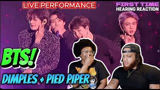 BTS  DIMPLES  PIED PIPER LIVE PERFORMANCE  FIRST TIME HEARING  FUNNY REACTION [upl. by Saberio777]